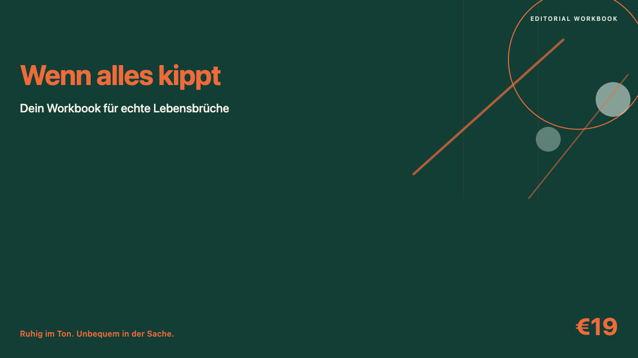 Workbook Wenn alles kippt